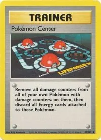 A picture of the Pokemon Center Pokemon card from Base Set